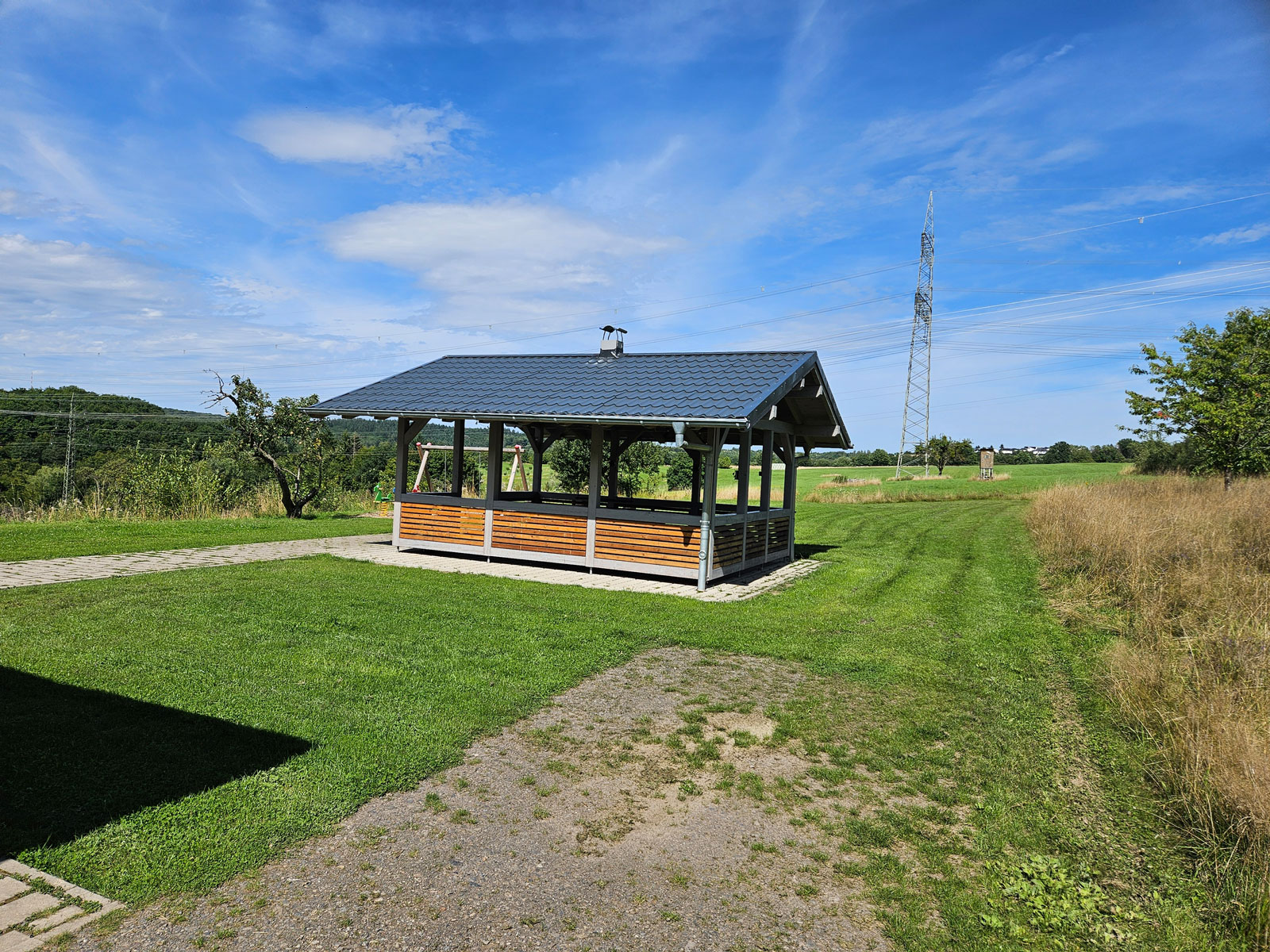 Grillstation im Außenbereich
